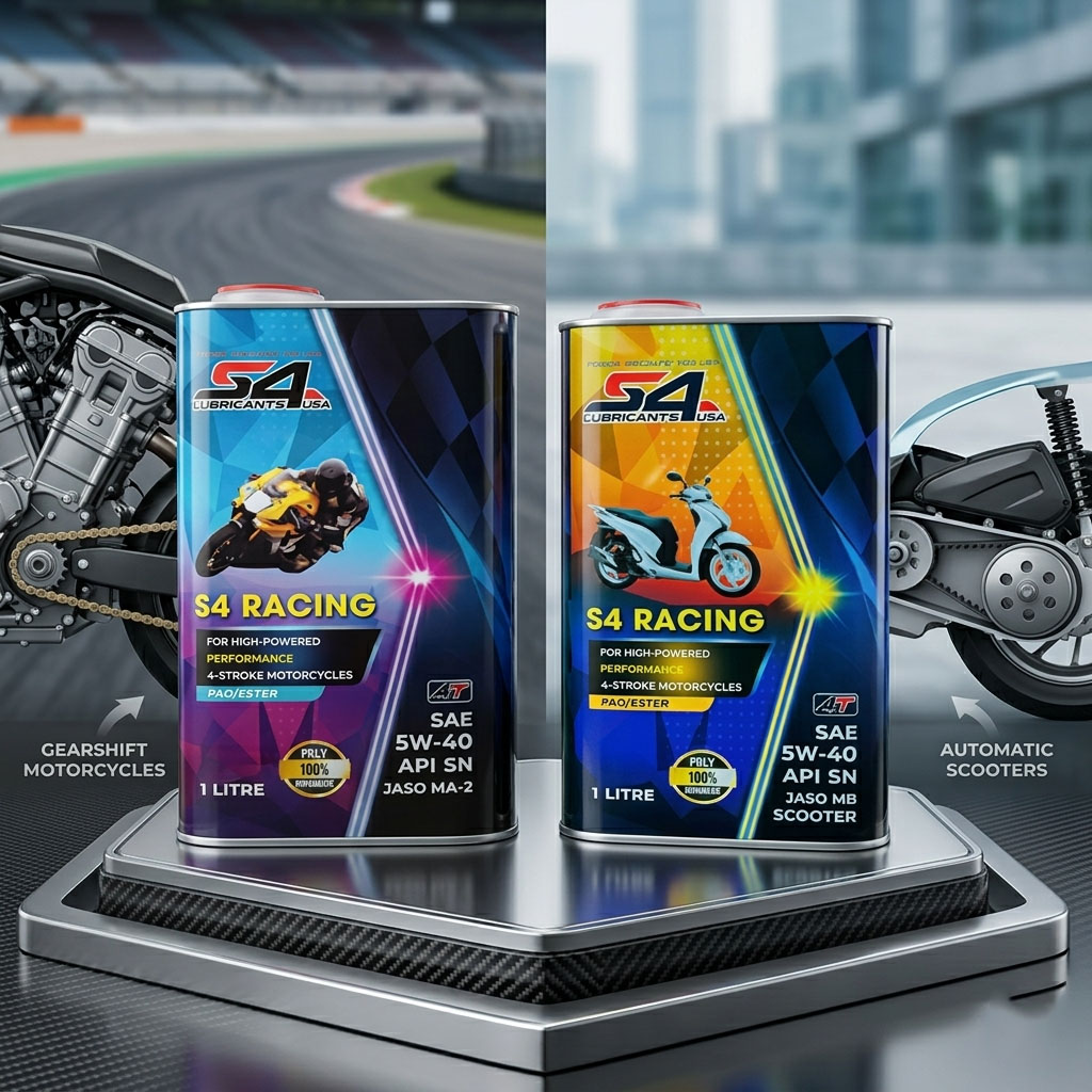Nhớt S4 Racing 5W40 SN: Lựa Chọn Đẳng Cấp Cho Xe Số & Xe Tay Ga
