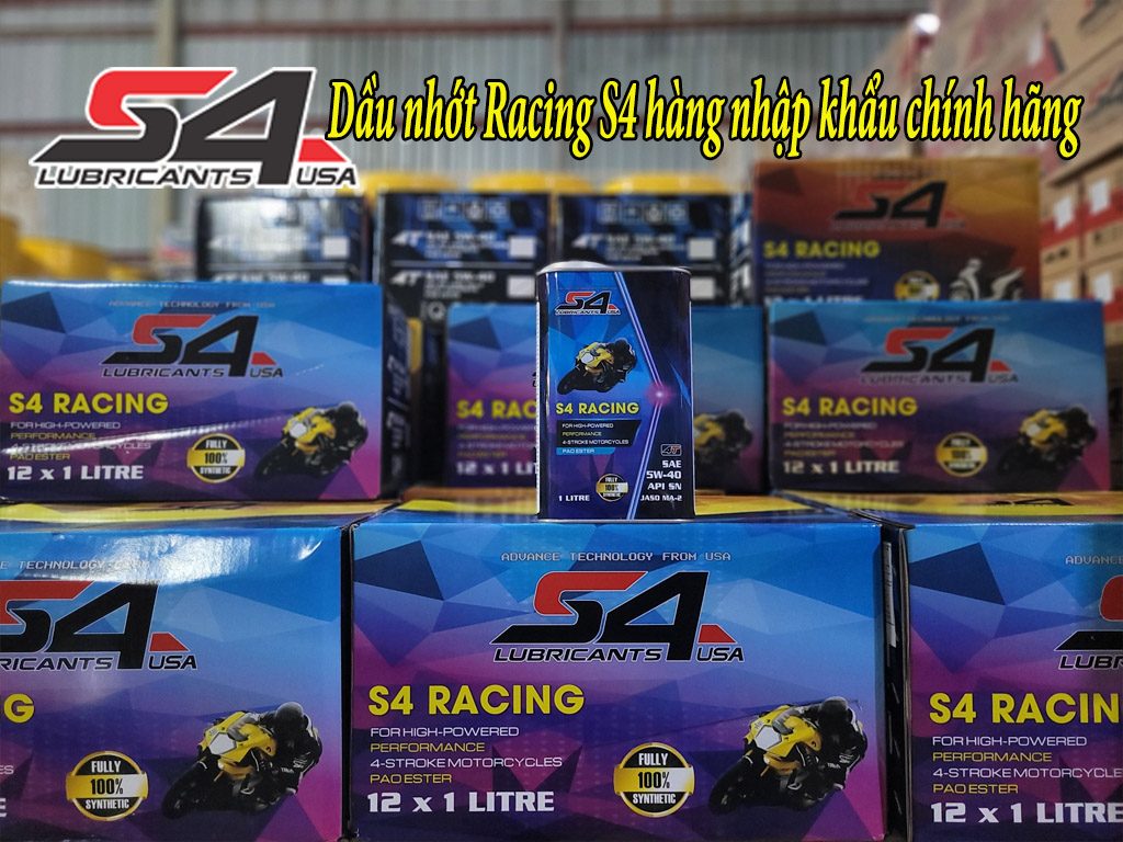 Dầu nhớt Racing s4 hàng nhập khẩu chính hãng