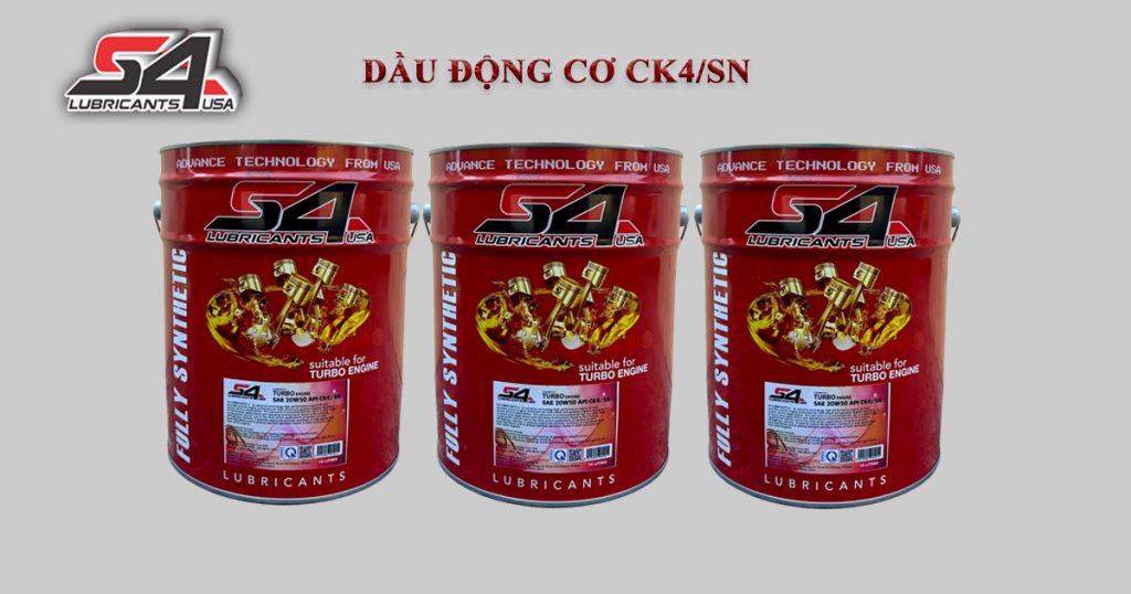 Dầu động cơ CK4/SN thương hiệu S4.