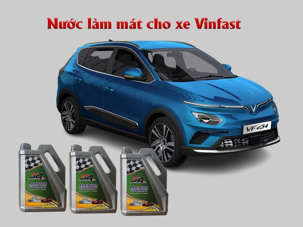 Nước làm mát xe ô tô màu xanh S4 can 4 Lít