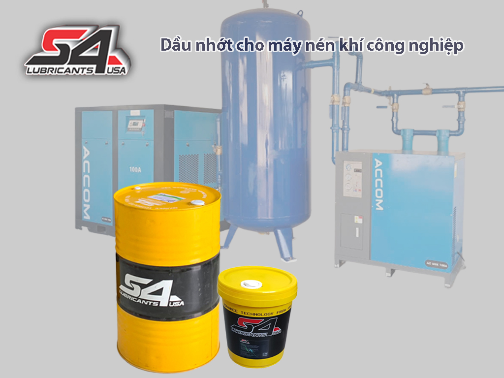 Dầu nhớt cho máy nén khí Công nghiệp