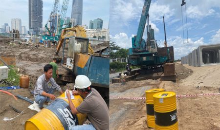 Thay nhớt máy xúc | Quy trình, kinh nghiệm & chu kỳ chuẩn