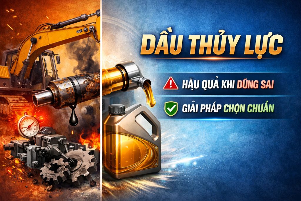 Hệ lụy dùng dầu thủy lực sai