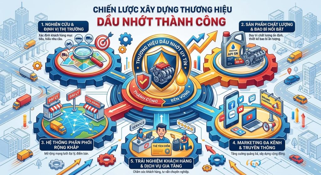 Chiến Lược Xây Dựng Thương Hiệu Dầu Nhớt Thành Công
