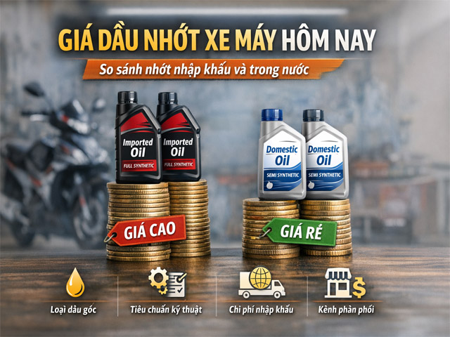 Giá dầu nhớt xe máy hôm nay biến động thế nào?