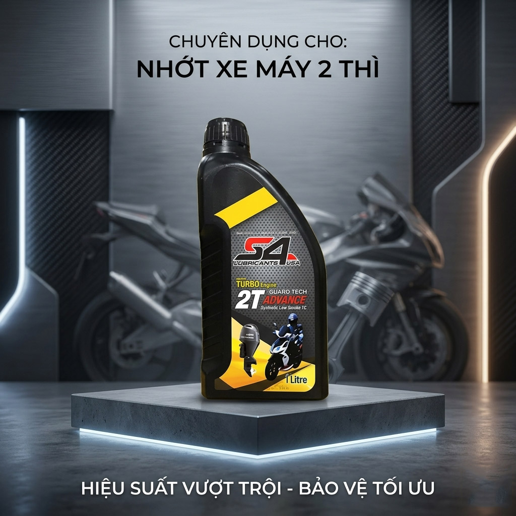 Dầu nhớt 2 thì cho xe máy