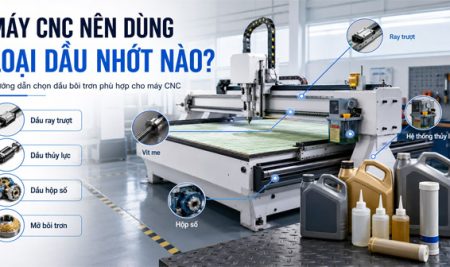 Máy CNC Nên Dùng Loại Dầu Nhớt Nào? Cách Chọn Phù Hợp
