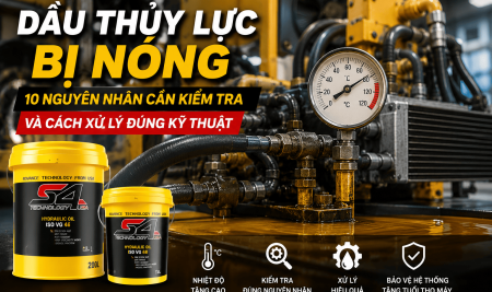 Dầu thủy lực bị nóng: Nguyên nhân, dấu hiệu và cách xử lý đúng kỹ thuật