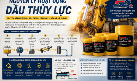 Nguyên Lý Hoạt Động Dầu Thủy Lực: Cơ Chế Truyền Lực Và Những Điều Kỹ Thuật Viên Cần Biết