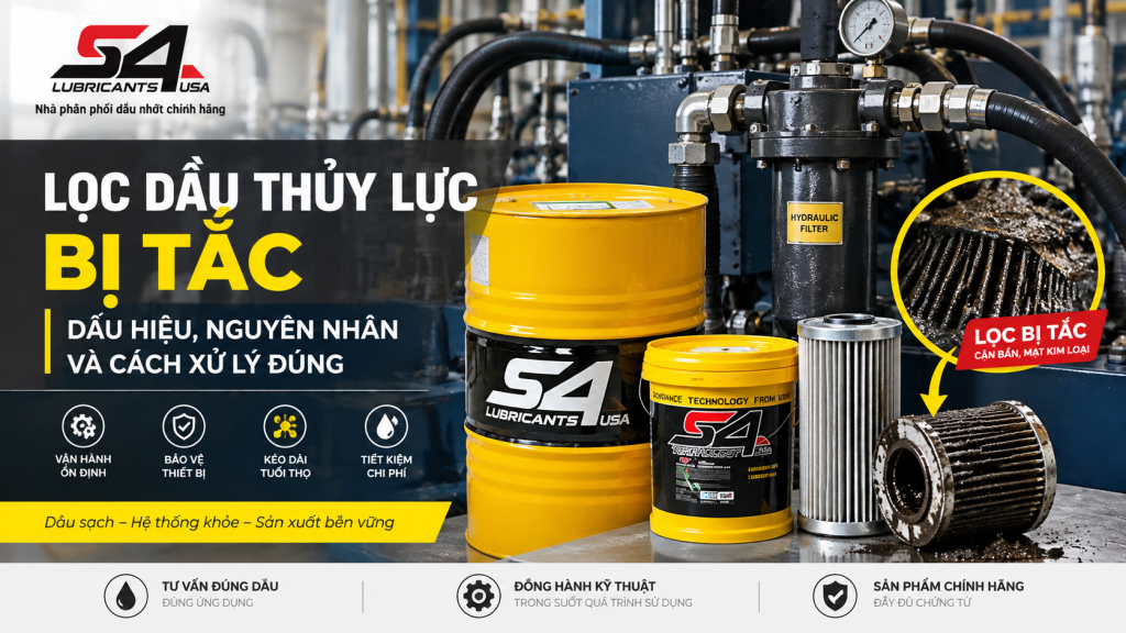 Lọc Dầu Thủy Lực Bị Tắc: Dấu Hiệu, Nguyên Nhân Và Cách Xử Lý Đúng