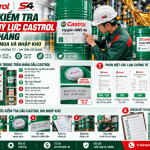 Cách Kiểm Tra Dầu Thủy Lực Castrol Chính Hãng Trước Khi Mua Và Nhập Kho